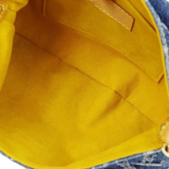 LOUIS VUITTON MINI PLEATY Monogram Denim Bag MINT - Picture 5 of 6